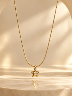 Crystal Star Pendant Necklace