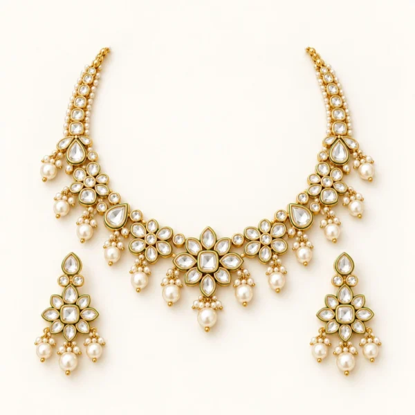 NJ-KUN-SET-01 Kundan & Pearl Sets Collection