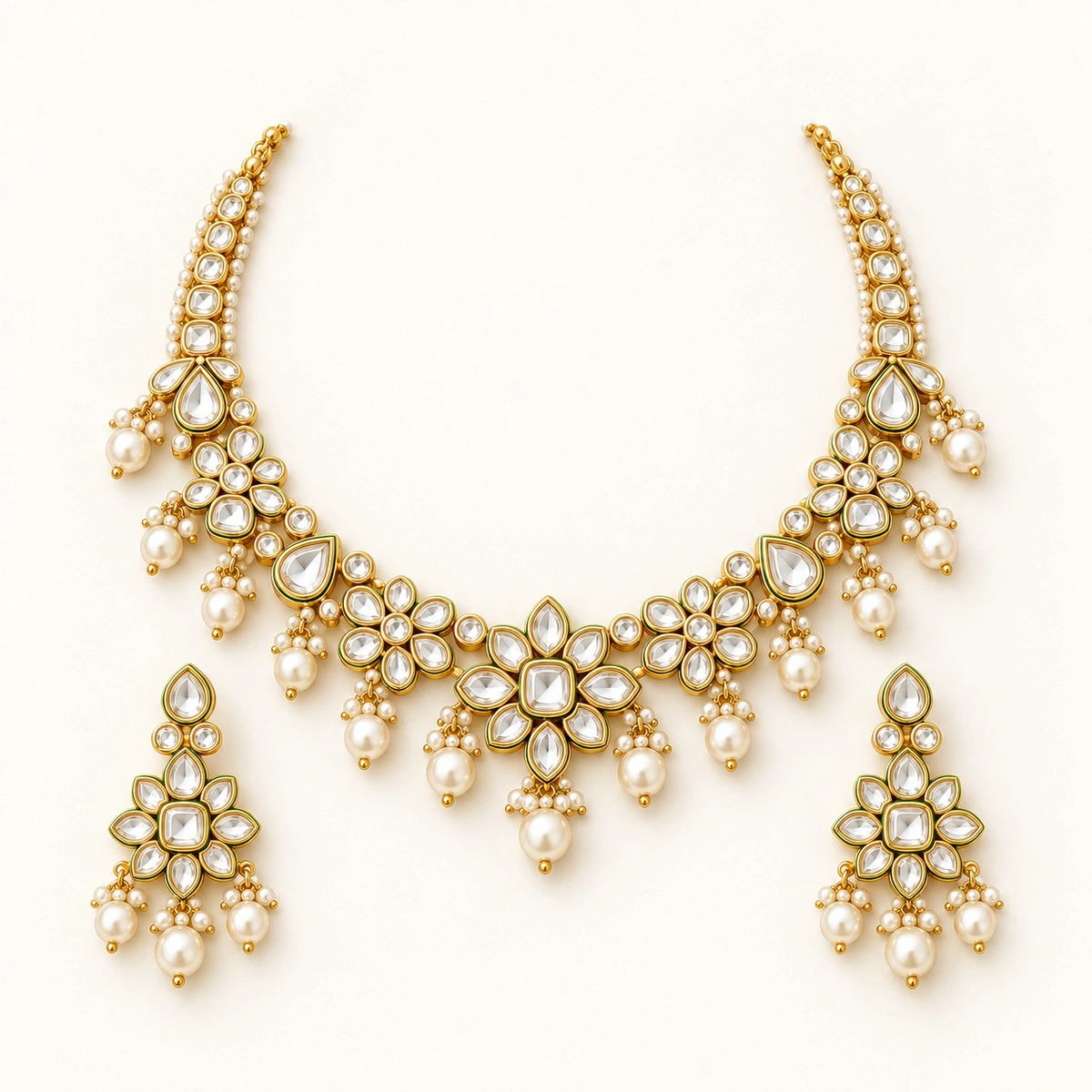 Nirita Kundan and Pearl Sets