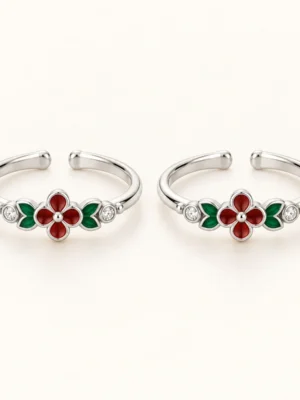 NJ-TOE-ENAMEL-01 Toe Rings - Enamel