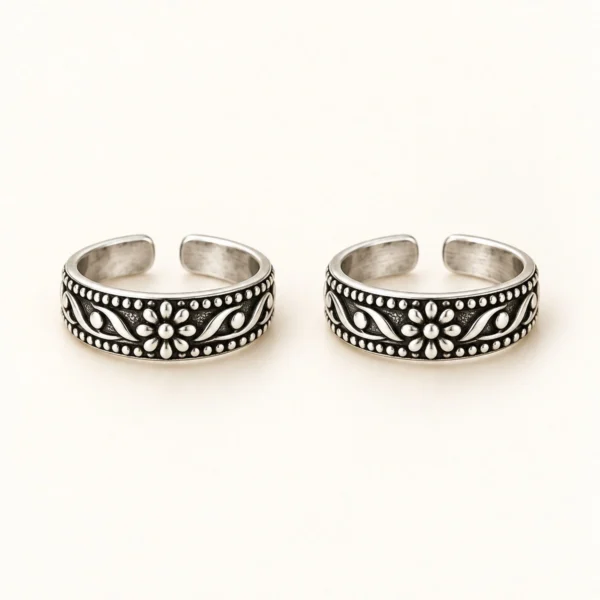 NJ-TOE-OXI-01 Toe Rings - Oxidized
