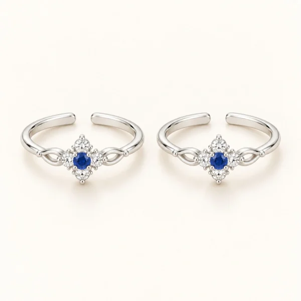 NJ-TOE-STONE-01 Toe Rings - Stone